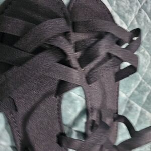 Women's Black Strappy Sandals